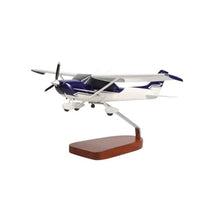 High Flying Models Cessna 182 Skylane Large Mahogany Sculpture Blue & White