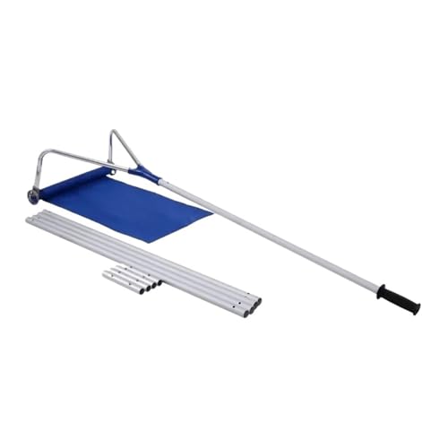 Roofing Snow Rake Adjustable Long Handle Aluminum Shovel Oxford Cloth(H)