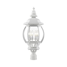 Livex Lighting 7703-13 Outdoor Post Top Lantern, White, 11.5 x 11.5 x 26.5