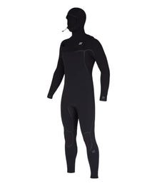 Billabong Mens 5/4mm Furnace Hooded Chest Zip Fullsuit Black 231 X-Large