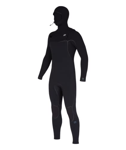 Billabong Mens 5/4mm Furnace Hooded Chest Zip Fullsuit Black 231 X-Large
