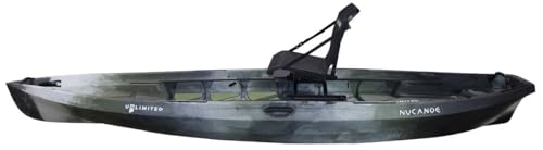NuCanoe 2022 Unlimited Fishing Kayak with Fusion 360 Seat Thunderstorm