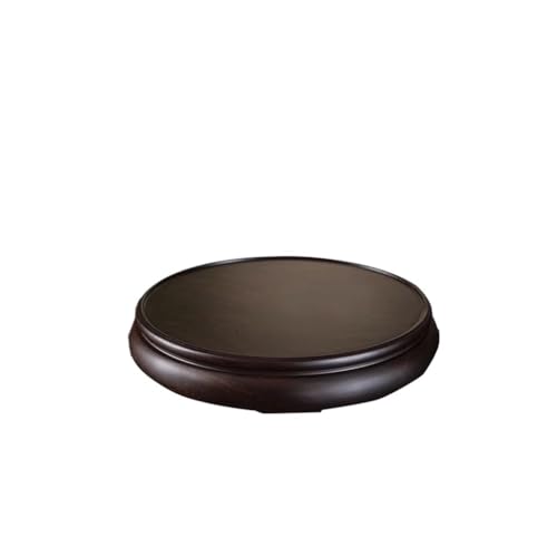 QUANGJN Pcs Plants Saucers Round Base Vase Bonsai Ornaments Teapot Incense Burner Solid Wood Bracket Plant Pot Saucers,