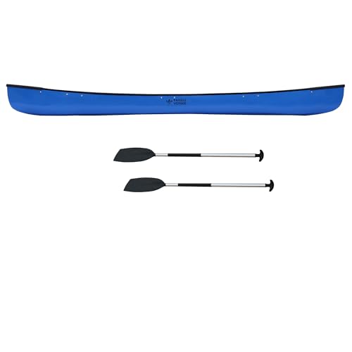Paddle Voyage 15.94ft Expedition Canoe Kayak for 4-6 People, 936lbs Capacity, Includes 2 Paddles Blue