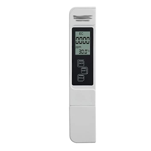 GGGUOJINN Digital Water Quality Tester TDS EC Meter Range 0-9990 Multifunctional Water Purity Temperature Meter Temp PPM Tester