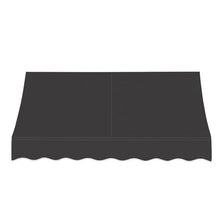 Awntech 7' Nantucket (88.5"-31"-24") Curved Slope Fixed Awning, Black
