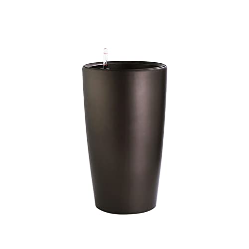 HIHELO Planters Resin Plastic Flowerpot Garden Art Vase Plant Stand Automatic Water-Absorbing Flowerpot Home Flowerpot Nursery Pots (Color : C)