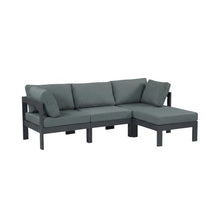Outdoor Escape Gray Fabric Outdoor Patio Modular Sectional, Weather-Resistant Material, 17-Inch Seat Height, 21-Inch Seat Depth