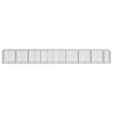 KKgypkn Gabion Basket with Cover 374"x39.4"x39.4" Galvanized Iron