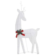 KFPOERTFGD 6 Pcs Lighted Christmas Reindeers Set, Outdoor Indoor Holiday Decorations with 180 LED Lights, 8 Lighting Modes, Cold White Mesh Figures for Yard Garden Pathway