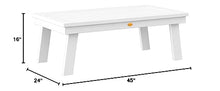 highwood AD-DSCT1-WHE Adirondack Coffee Table, White