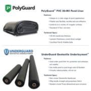 PolyGuard PVC 30 ft. x 80 ft. - 20-Mil Pond Liner and Geo Combo