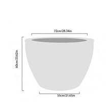 LOVULIFE Planting Pots Indoor Flower Pot Ceramic Courtyard Large Cylinder Retro Potted Flower Pot Ceramic Flower Pot with Drainage Hole Extra Large Flower Pot Outdoor Pots(A,XXXL)