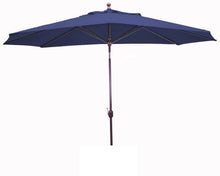 Galtech 11 FT Outdoor Umbrella with Sunbrella Fabric, Auto Tilt Patio Umbrella, Rectangular Design, Heavy Duty Construction, Backyard Shade Solution (8Ft X 11Ft Black Frame Sunbrella: Navy)
