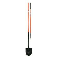 TiiGER Titan™ Utility Shovel, Heavy Duty Digging Tool with Fiberglass Long Handle & Steel Blade, Reinforced No-Wobble Connection, Ergonomic Grip for Landscaping, Trenching & Yard Work - 10 Feet