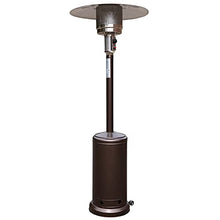 BizChair Patio Outdoor Heating-Bronze Stainless Steel 40,000 BTU Propane Heater with Wheels for Commercial & Residential Use-7.5 Feet Tall