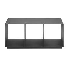 HomeRoots 668140 36 in. Charcoal Aluminum Outdoor Coffee Table