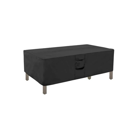 CHYLMAPHEN 420D Heavy Duty Outdoor Garden Furniture Cover for Sofa Waterproof Wind-Proof Couch Cover for Patio Sofas(Black,270x180x89cm)