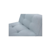 NADAAL STUDIOS Auvian 2-Piece Outdoor Nook, Corner Layout, Tufted Cushions, Polyester Upholstery, Quick-Dry Foam, Aluminum Frame, Light Blue