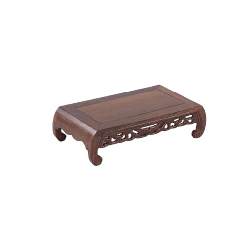 QUANGJN Pcs Plants Saucers Base Solid Wood Crafts Ornaments Flowerpot Buddha Statue Teapot Incense Burner Base Wooden Bracket Plant Pot Saucers,