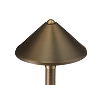 VOLT Cast Brass Conehead 12V LED Outdoor Path Light 6-Pack Kit with 150W Transformer Bronze