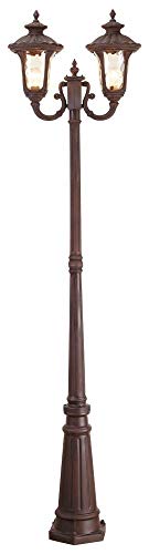 Livex Lighting 7660-58 Post Light Fixture, Imperial Bronze
