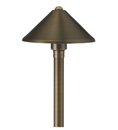 VOLT 15-Pack 12V Solid Brass Conehead Path Lights Bronze