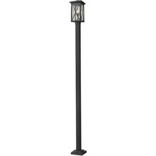 Z-Lite 1 Light Outdoor Post Mounted Fixture Black
