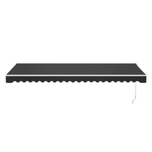ALEKO Electric Patio Awning Caribbean White Frame 16x10 Black