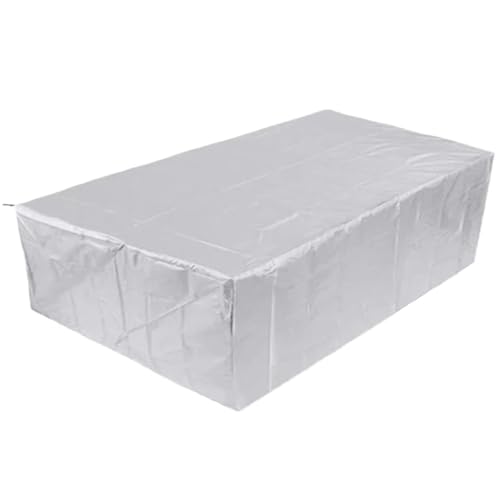 2-Pack 210D Heavy Duty Waterproof Patio Furniture Cover for Rectangular Garden Table & Chairs