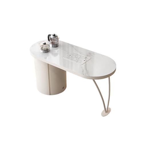 Slate Balcony Tea Table Small Cart Modern Simple Kung Fu Coffee for Living Room, Office Elegant
