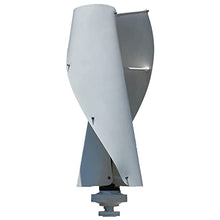 100-400W Wind Power Turbine Generator Maglev Generator Vertical Wind Generator 12V 24V Windmill Turbines Generator with Controller for Home Use 12V (White)