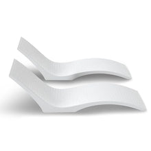 Aquamarine UV Resistant Sunshelf Water Loungers Set of 2 White