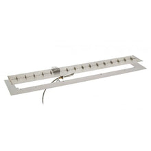 The Outdoor GreatRoom Company Linear Stainless Steel Crystal Fire Plus (BP1224DSILP-A), 19-Inch Burner, 24-Inch Plate, Propane