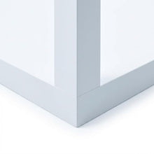 Outdoor Escape White Square Outdoor Patio Bar Table, Contemporary Style, 35W X 35D X 40H Inches, Durable Finish, for Dining, Entertaining