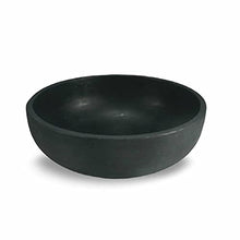 Crescent Garden Extra Large Outdoor Planter Bowl with Drain Hole for Water Gardens, Fountain, Landscaping - 40" W x 15" H (Caviar Black)