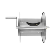 Stainless Steel Wall-Mounted Hose Reel Holder for 50m Garden Hoses – Outdoor Water Hose Storage