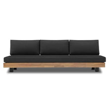POLY & BARK Celenza 3 Seat Sofa Bench in Grey/Dark Teak