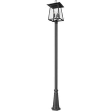 Z-Lite Rainer 5 Light 122" Tall Post Light Black