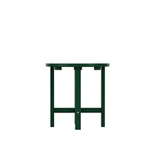 WO Home Furniture Set of 12-6pcs Traditional HDPE Adirondack Chairs with 3pcs Ottoman and 3pcs Side Table, All Weather Resistant for Patio, Outdoor, Balcony, Backyard, Deck, Pool, Dark Green
