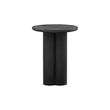 NPD Furniture Mayville Solid Mindi Wood Accent Table, Alto Black