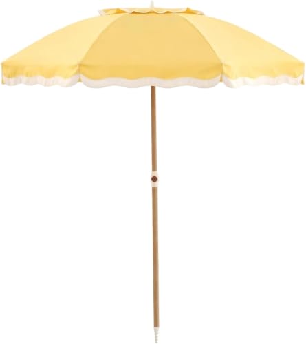 IRTGFHJE Patio Umbrella 6FT Fiberglass Beach Umbrella