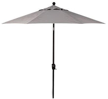 Treasure Garden Octagonal 9 ft Patio Umbrella - Outdoor Furniture Table Umbrella – Push-Button Tilt – Black Aluminum Frame (Obravia2, Boulder)