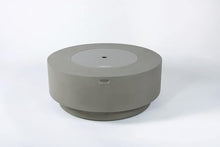 AMS Fireplace | Elementi Plus | Colosseo | Round Light Gray Concrete Natural Gas Fire Table Pit (Natural Gas)