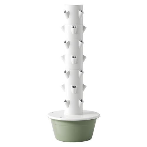 XURUIUS Hydroponic Tower,Growing System,Vertical Garden Planter,Indoor Smart Garden Kit,with Movable Water Tank,for Gardening Lover (7)