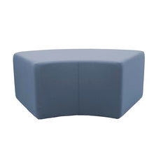 FDP 24" x 48" S-Curve Oversized Outdoor Ottoman Featuring Sunbrella Fabric - Weather-Resistant, Fade-Resistant, Assembled Patio Furniture for Backyard, Poolside Seating, 18" H - Canvas Haze