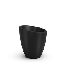 Mayne Milano 30in Round Modern Planter, Black