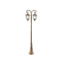 EliteBloom Solar Street Lights Outdoor Lamp Post Light, Waterproof High Pole Light Aisle Villa Landscape Light Anti-Rust Lighting Fixture Park Patio Road Post Lamp (Bronze Height 290cm)