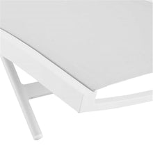Pemberly Row Mesh Aluminum Patio Chaise Lounge Set of 4 White
