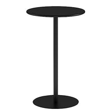 Fodalob 28.3in Height Indoor Outdoor Pub Bistro Table Round Dining Table, More Color(Matte Black,60x72cm)